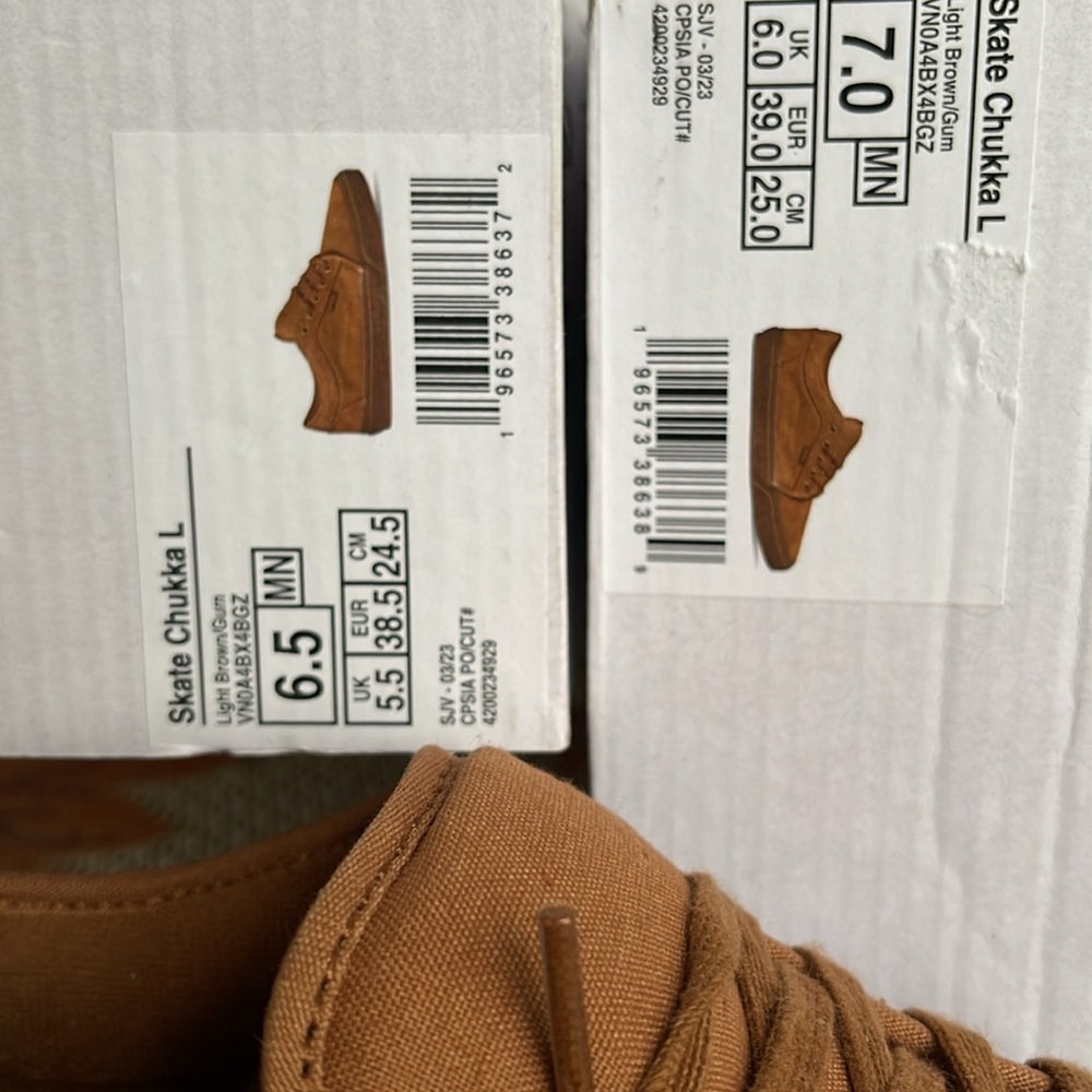 Vans Men’s Skate Chukka Low
Light Brown/Gum
VN0A4BX4BGZ
Sneakers - Picture 16 of 16